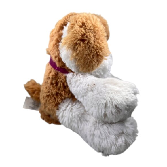 Barbie Animated Puppy Dog Stuffed Animal Pink Collar Plush Tan White 2012 WORKS - Picture 6 of 11